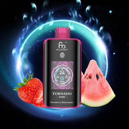 🧊 Fumot Tornado 25K – Disposable Vape with Dual-Mesh Coil & LED Display🍓🥭🍏