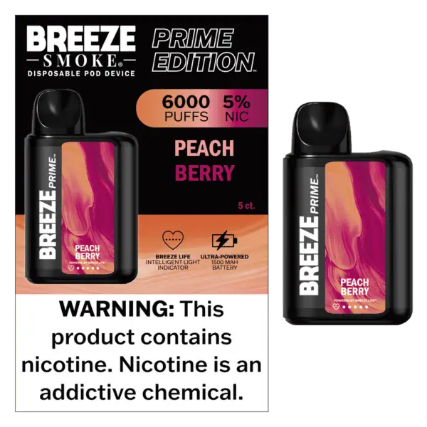 Breeze Smoke Prime Edition 6000 Puff Disposable Vape Device