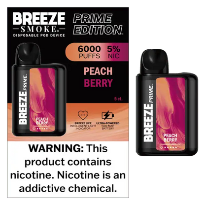 Breeze Smoke Prime Edition 6000 Puff Disposable Vape Device