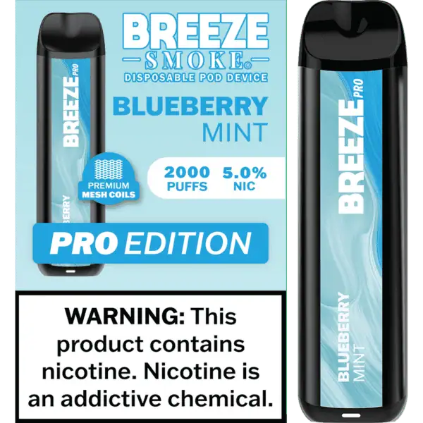 Breeze Smoke Pro Edition 2000 Puffs Disposable Vape Device