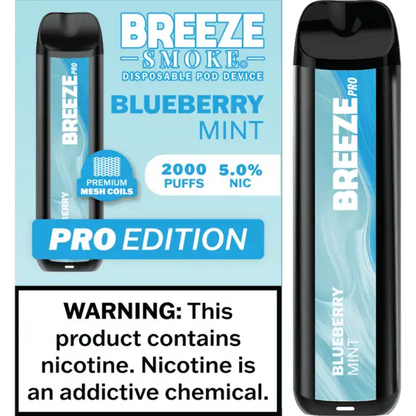 Breeze Smoke Pro Edition 2000 Puffs Disposable Vape Device