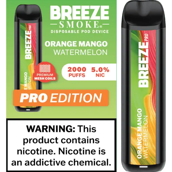 Breeze Smoke Pro Edition 2000 Puffs Disposable Vape Device