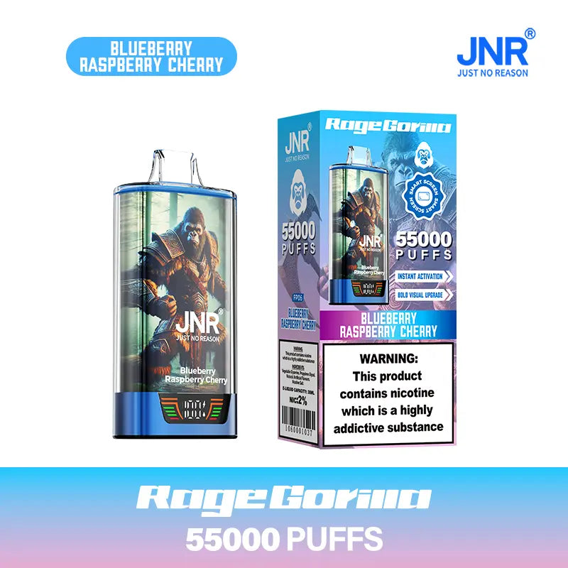 JNR Rage Gorilla 55K 55000 Puffs Smart Display Original Disposable Vape