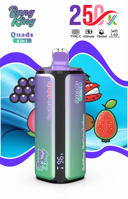 Bang King 250000 (250K) Puffs 4 in 1 Disposable Vape