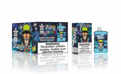 Bang King 20000 Puffs Disposable Vape 25ml 0-5% Nicotine LED Digital Display