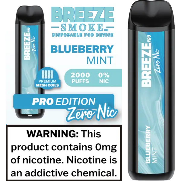 Breeze Smoke Pro Edition 2000 Puffs Disposable Vape Device