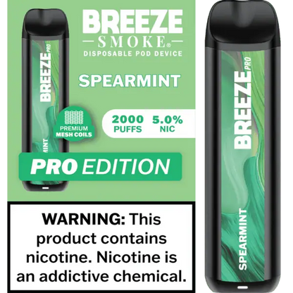 Breeze Smoke Pro Edition 2000 Puffs Disposable Vape Device
