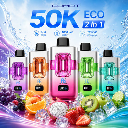 FUMOT ECO 50000 Puffs - 2 Flavors in 1
