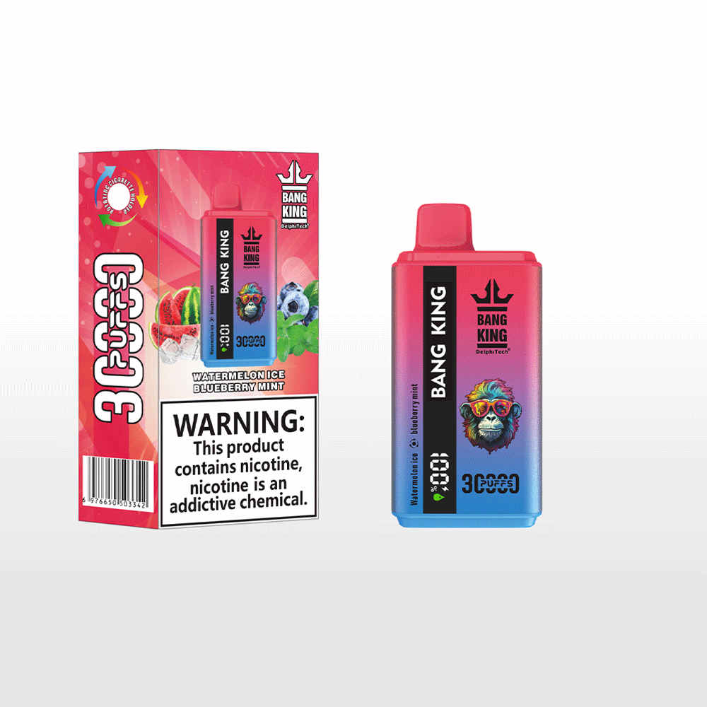 Bang 30000 30k Puffs 0% 2% 3% 5% Nicotine Double Taste  LCD Display Disposable Vape
