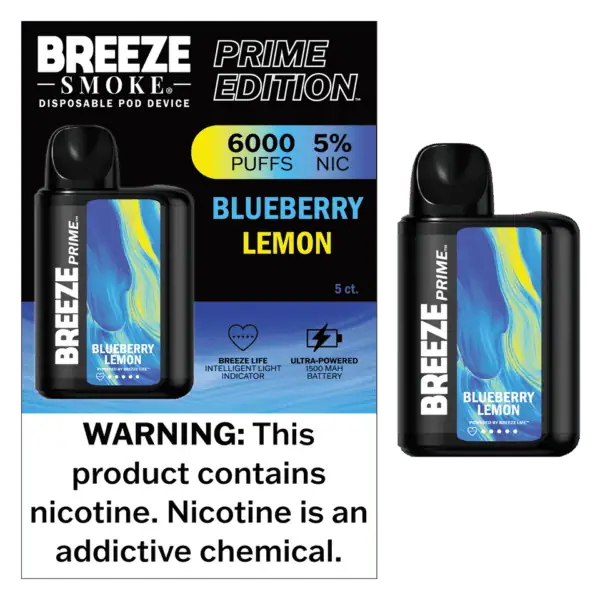 Breeze Smoke Prime Edition 6000 Puff Disposable Vape Device