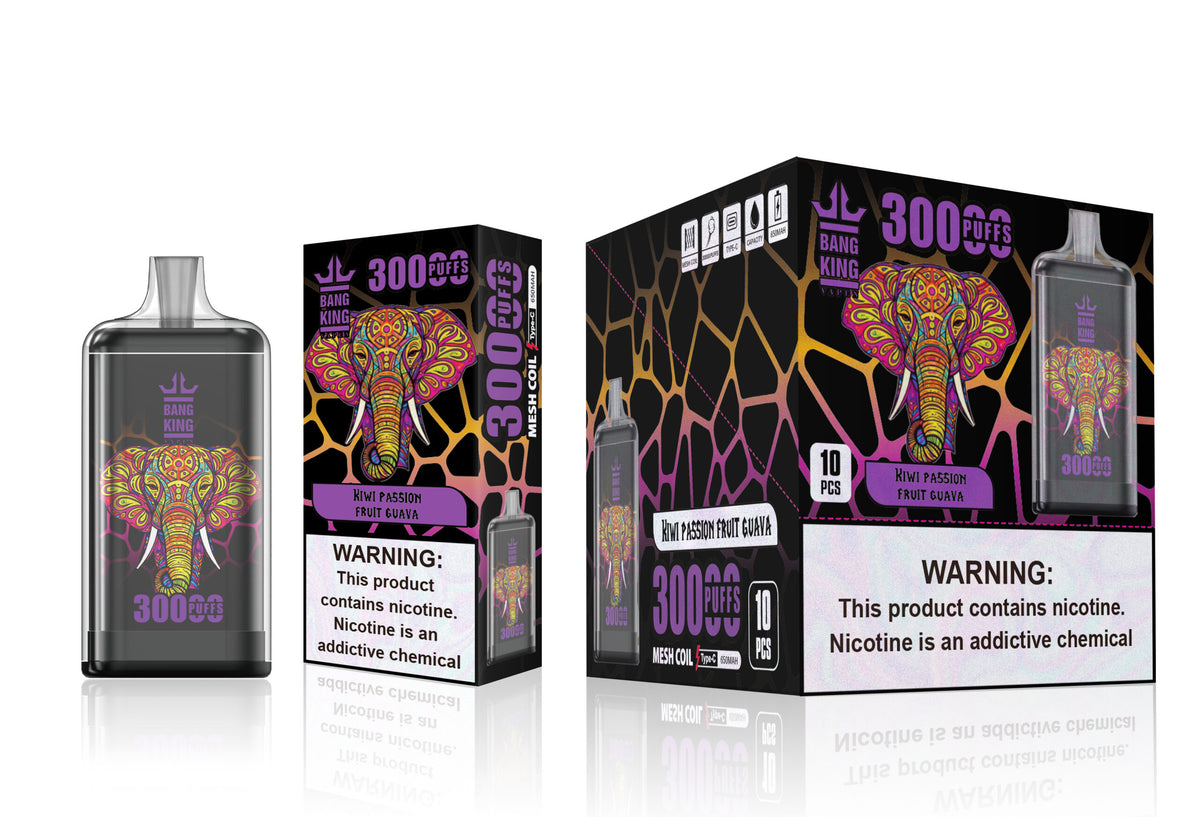 Bang King Crystal 30000 Puffs 30K Disposable Vape 25ml E-liquid 2%-5% Nicotine