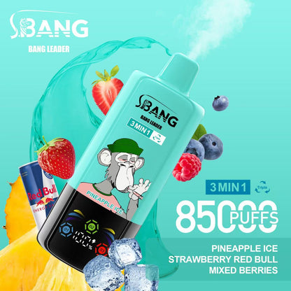 Bang Leader 85000 Puffs 3-in-1 Flavors Disposable Vape 60ml 0-5% Nicotine