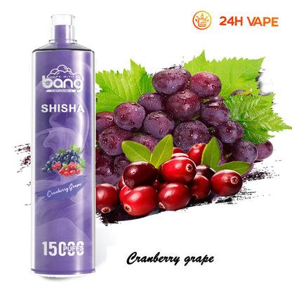 Bang SHISHA 15000 Puffs Direct To Lung Disposable Electronic Cigarette New Vape Pen