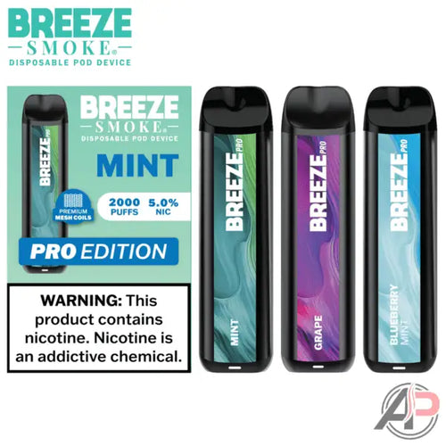 Breeze Smoke Pro Edition 2000 Puffs Disposable Vape Device