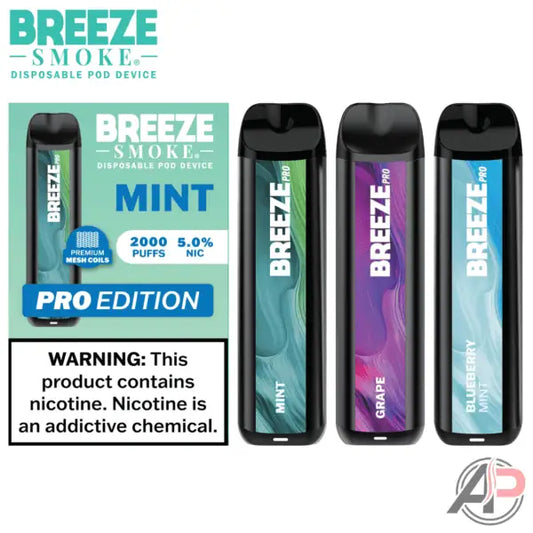 Breeze Smoke Pro Edition 2000 Puffs Disposable Vape Device