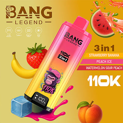 Bang Legend 110000 Puffs 110k Triple Flavors 3 in 1 Disposable Vape