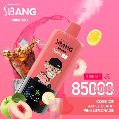 Bang Leader 85000 Puffs 3-in-1 Flavors Disposable Vape 60ml 0-5% Nicotine