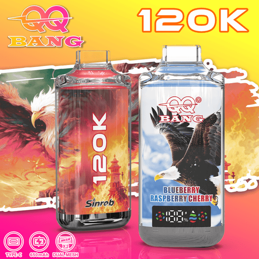 QQ Bang 120K Crystal Disposable Vape – 120,000 Puffs Multi-Flavor Long-Lasting Device  - BangVapes