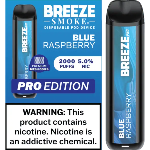 Breeze Smoke Pro Edition 2000 Puffs Disposable Vape Device