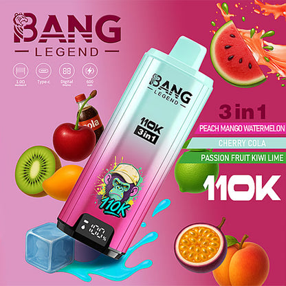 Bang Legend 110000 Puffs 110k Triple Flavors 3 in 1 Disposable Vape