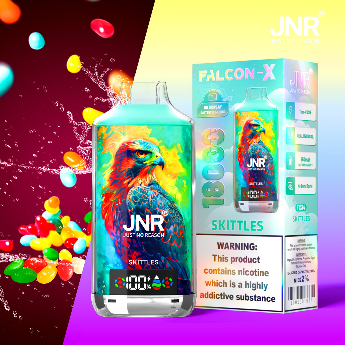 JNR Falcon X 18000 Puffs Disposable Vape
