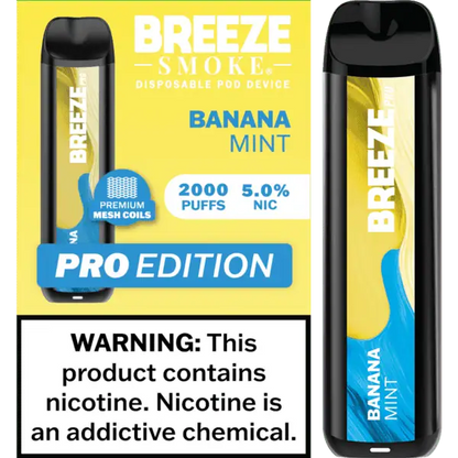 Breeze Smoke Pro Edition 2000 Puffs Disposable Vape Device