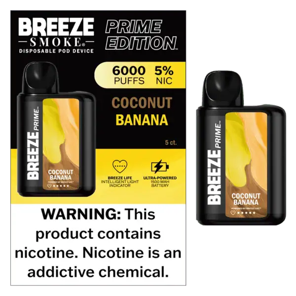 Breeze Smoke Prime Edition 6000 Puff Disposable Vape Device