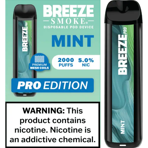 Breeze Smoke Pro Edition 2000 Puffs Disposable Vape Device