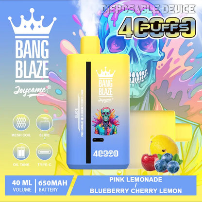 Bang Blaze 40000 40K Puffs 2% 3% 5% Nicotine Double Taste Disposable Vape