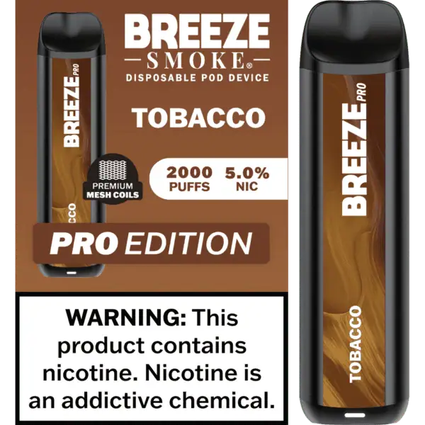 Breeze Smoke Pro Edition 2000 Puffs Disposable Vape Device