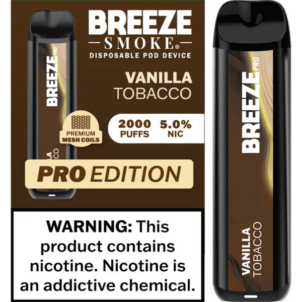 Breeze Smoke Pro Edition 2000 Puffs Disposable Vape Device