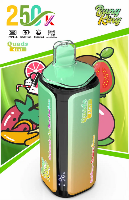 Bang King 250000 (250K) Puffs 4 in 1 Disposable Vape