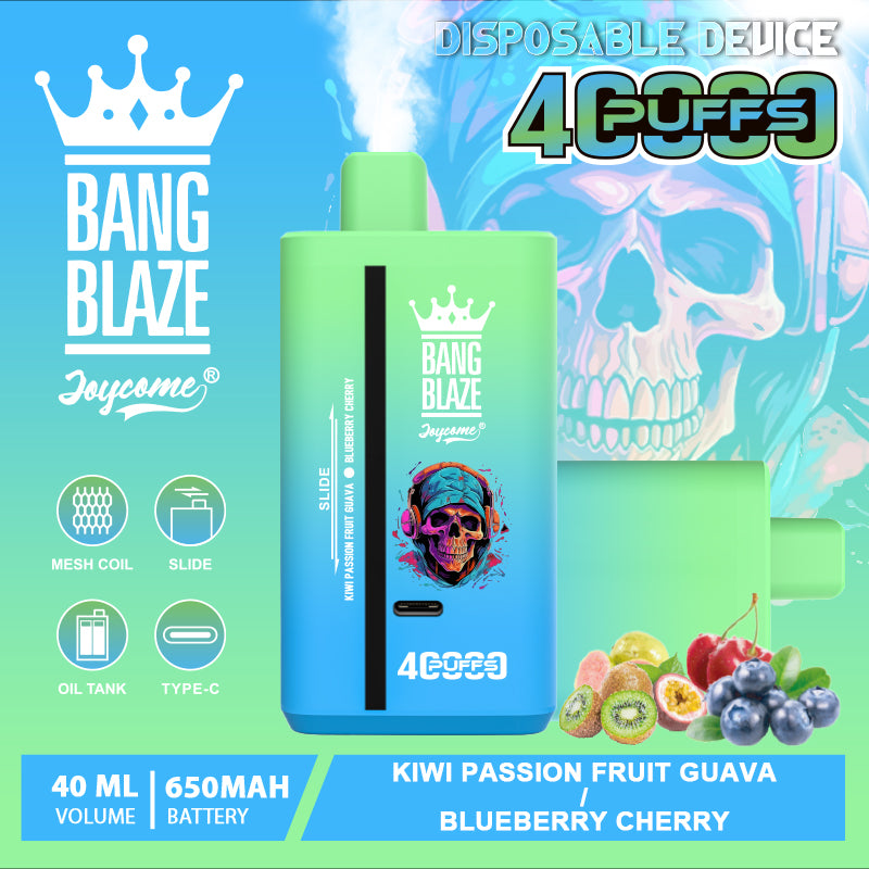 Bang Blaze 40000 40K Puffs 2% 3% 5% Nicotine Double Taste Disposable Vape