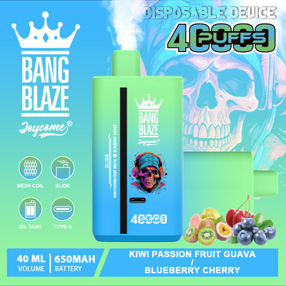 Bang Blaze 40000 40K Puffs 2% 3% 5% Nicotine Double Taste Disposable Vape