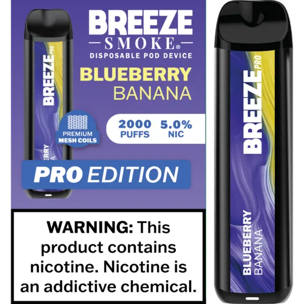 Breeze Smoke Pro Edition 2000 Puffs Disposable Vape Device