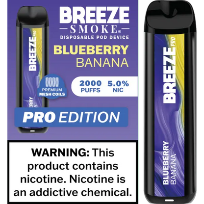 Breeze Smoke Pro Edition 2000 Puffs Disposable Vape Device