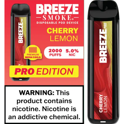 Breeze Smoke Pro Edition 2000 Puffs Disposable Vape Device
