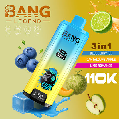 Bang Legend 110000 Puffs 110k Triple Flavors 3 in 1 Disposable Vape