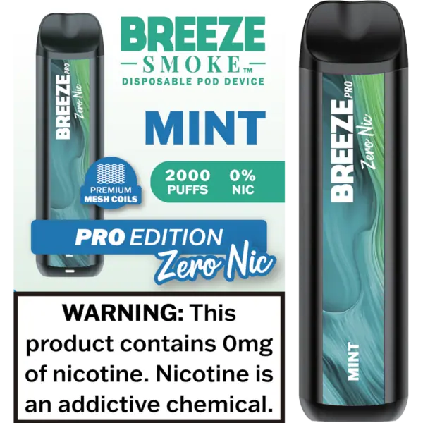Breeze Smoke Pro Edition 2000 Puffs Disposable Vape Device