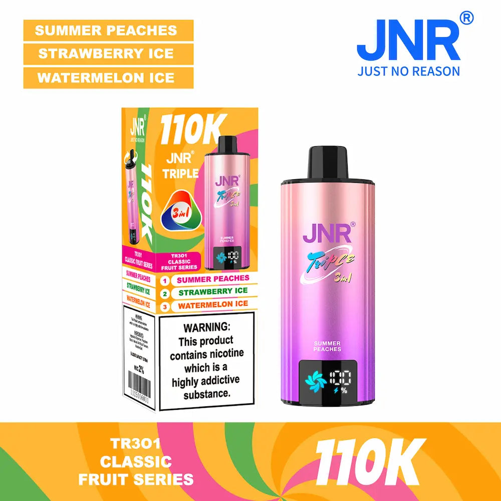 JNR TRIPLE 3-in-1 110000 110K Puffs Disposable Vape
